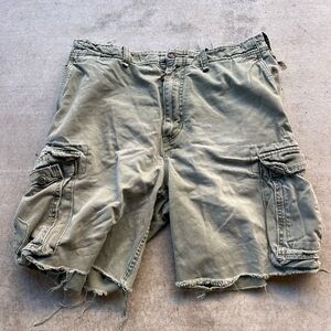 Abercrombie & Fitch Olive Cargo Shorts